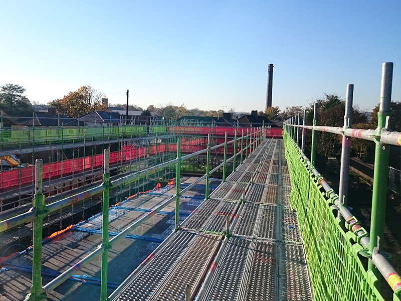 new build scaffolding