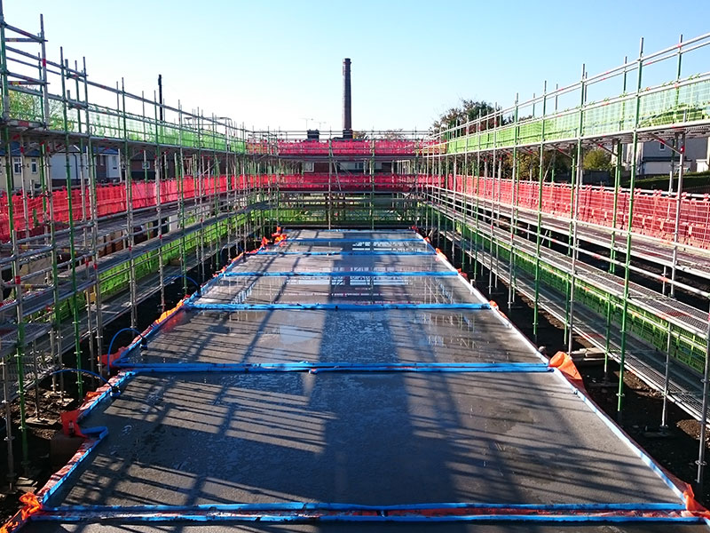 new build scaffolding