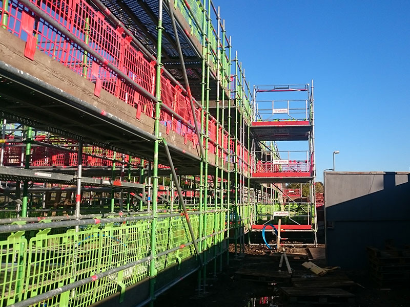 new build scaffolding